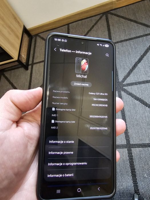 S21 Ultra 5G 12/256 Oryginalny + Cover