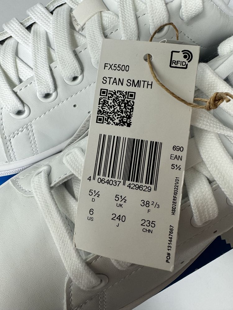 Nowe sneakersy damskie trampki Adidas Stan Smith 38 2/3 outlet