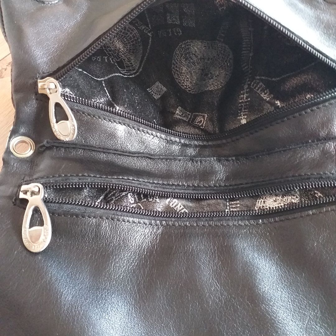 UNIKAT GILDA TONELLI Mała oryginalna skóra naturalna torebka crossbody