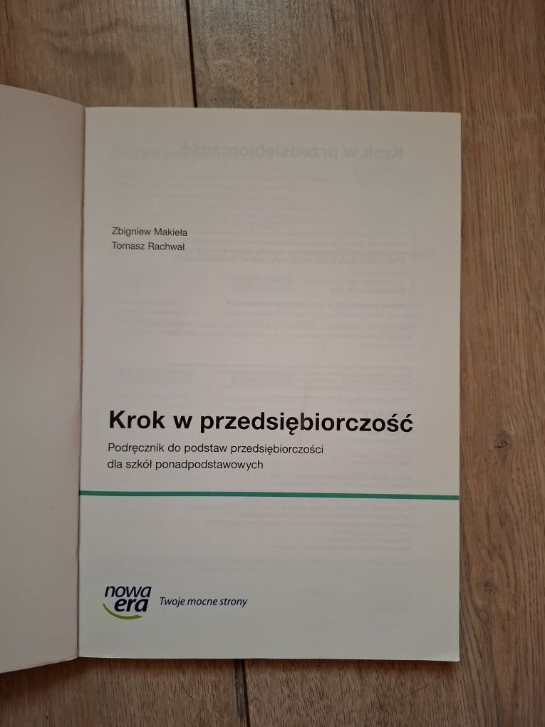 Krok w przedsiębiorczość podręcznik Nowa Era