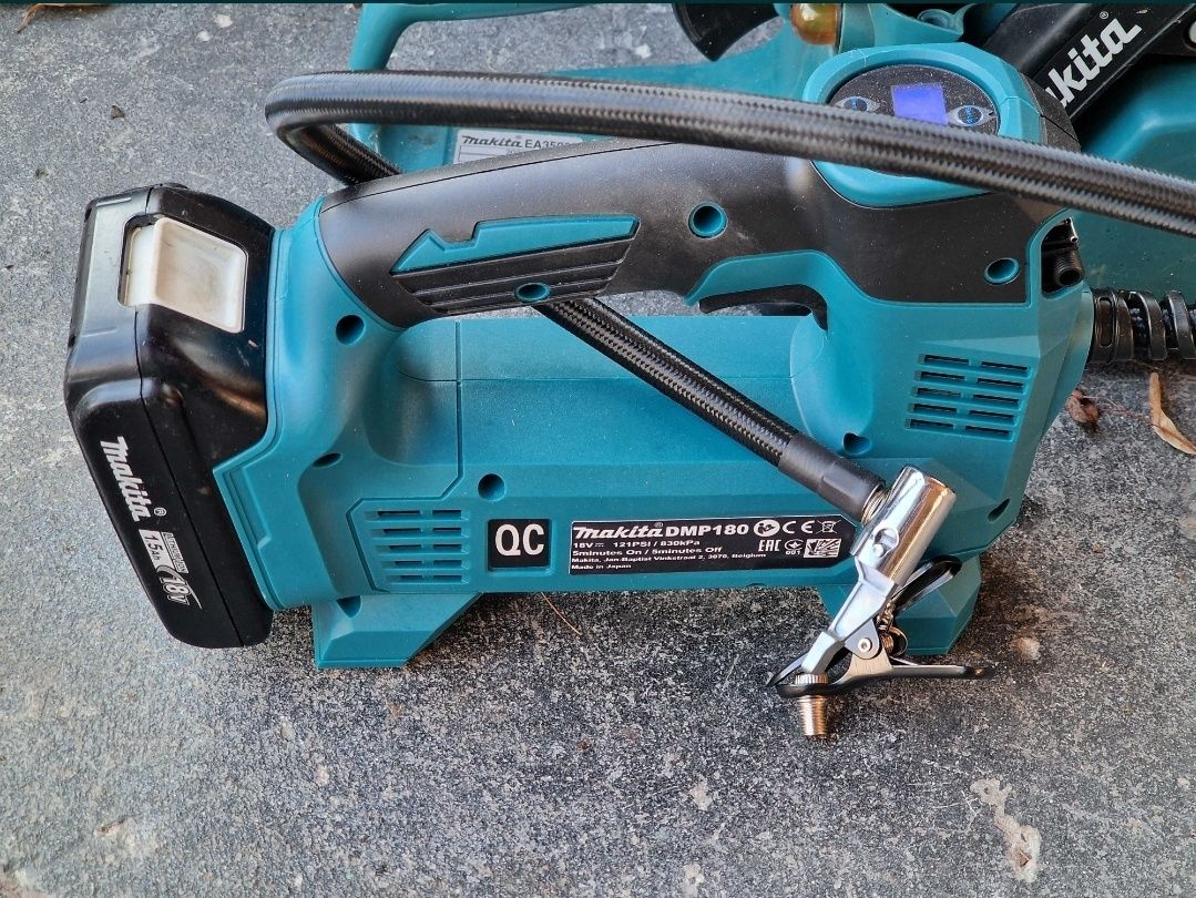 minikompresor kompresor akumulatorowy pompka Makita 18V DMP180