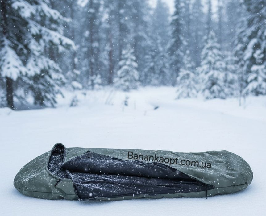 Спальнік 1м широкий зимовий тактичний спальний мішок одеяло теплий зсу