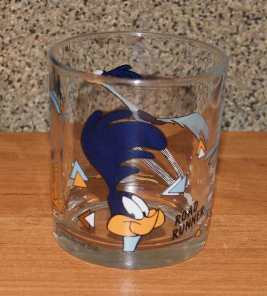 Szklanka Nutella Struś Pędziwiatr - Road Runner 1996 Vintage PRL