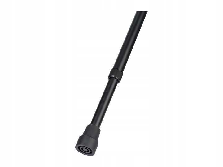 LASKA inwalidzka teleskopowa aluminiowa czarna regulowana 75-100 CM