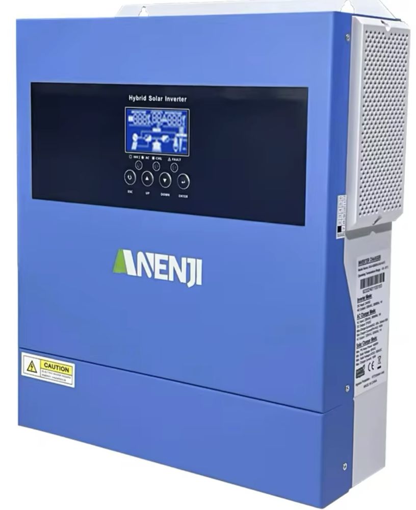 Гібридний сонячний інвертор Anenji ANJ-4000W-24V+wi-fi инвертор