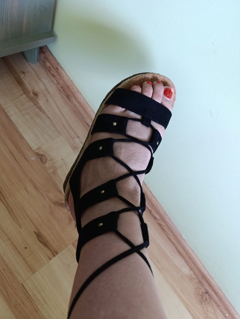 Espadryle buty sznurowane