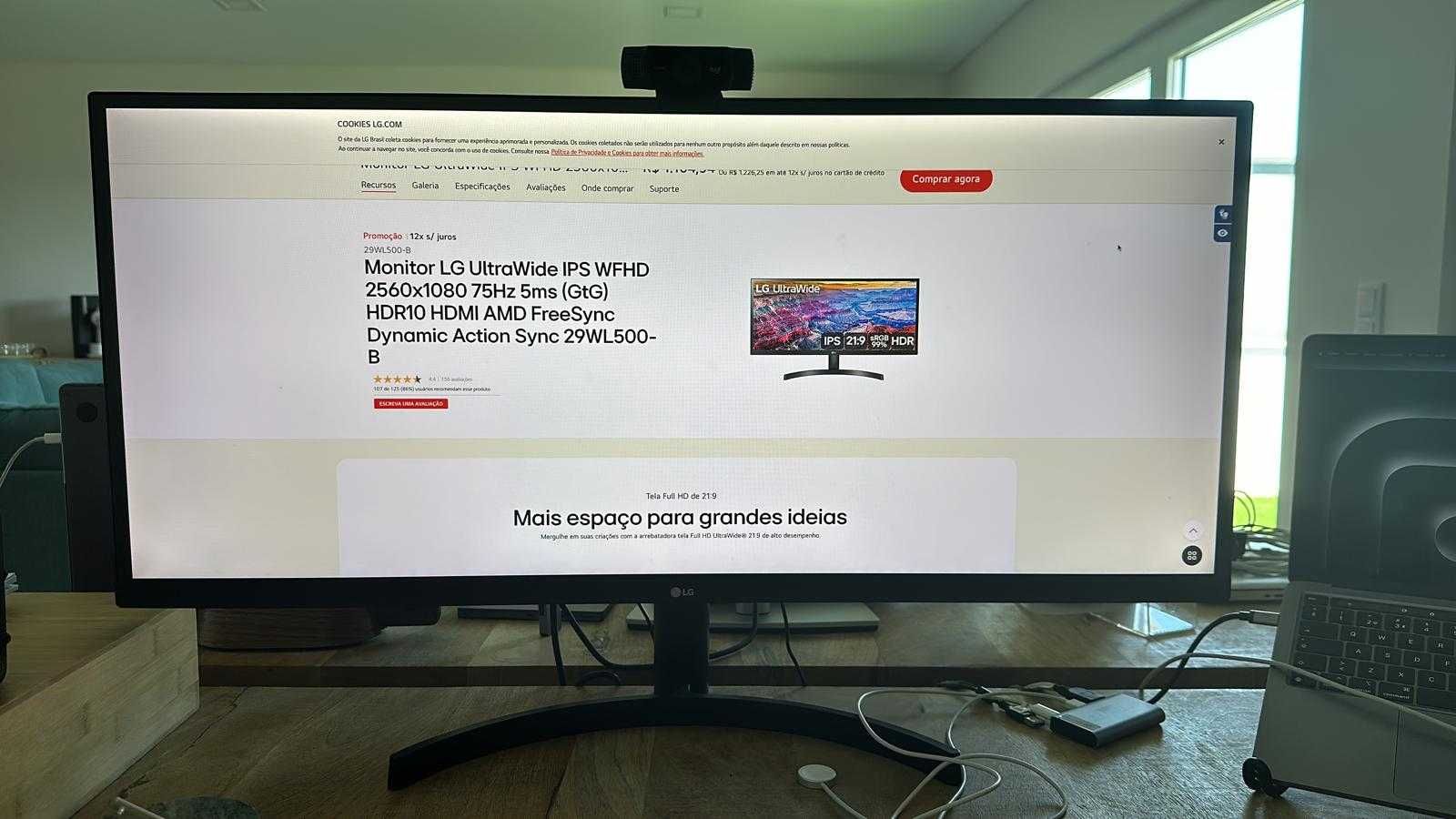 Monitor LG 34WL500-B (34'' - UWHD - LED IPS - AMD Radeon FreeSync)
