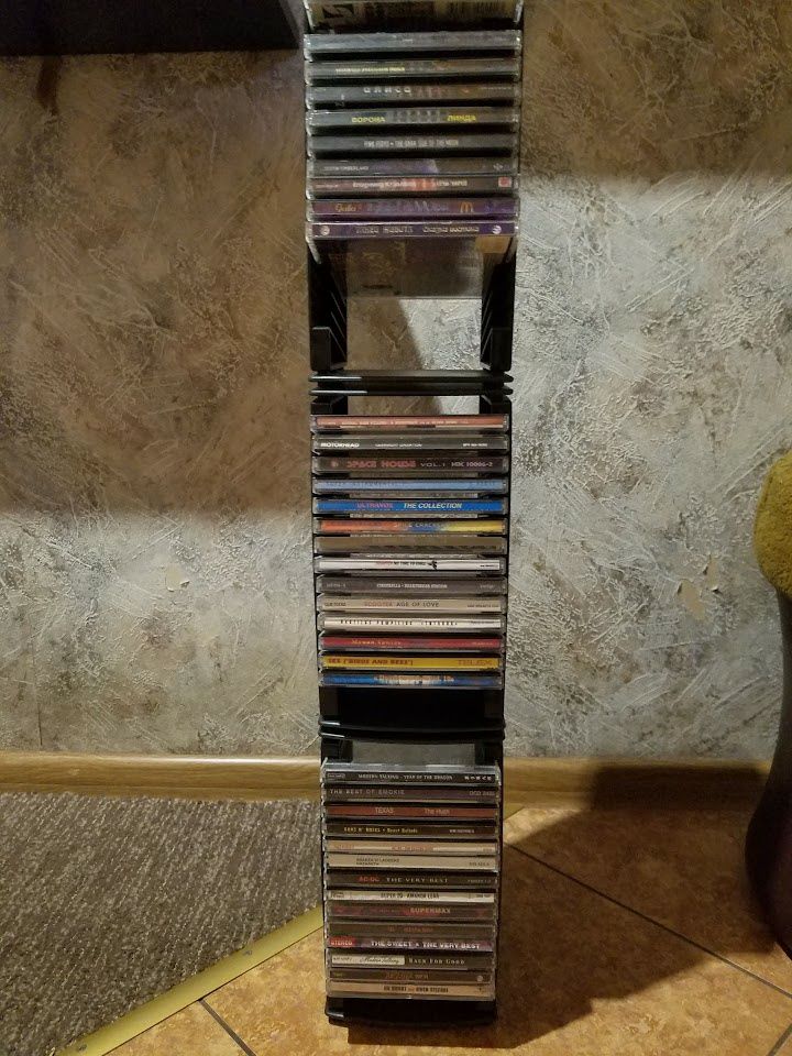 Стойка органайзер для CD дисков вертикальная горизонтальная  14×3