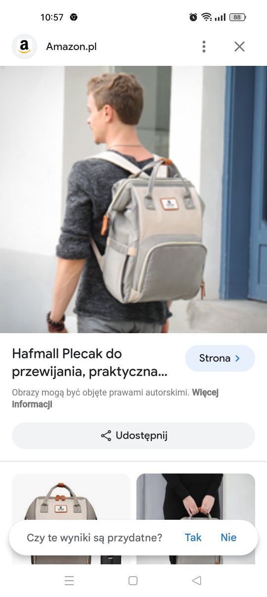 Torba/ plecak do przewijania dziecka Nowa