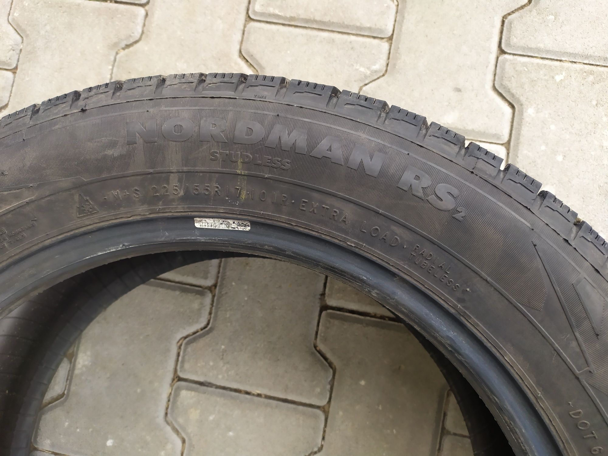 Зимняя резина шины Nokian Nordman 225/55 R17 4 шт кроссовер джип 6 мм