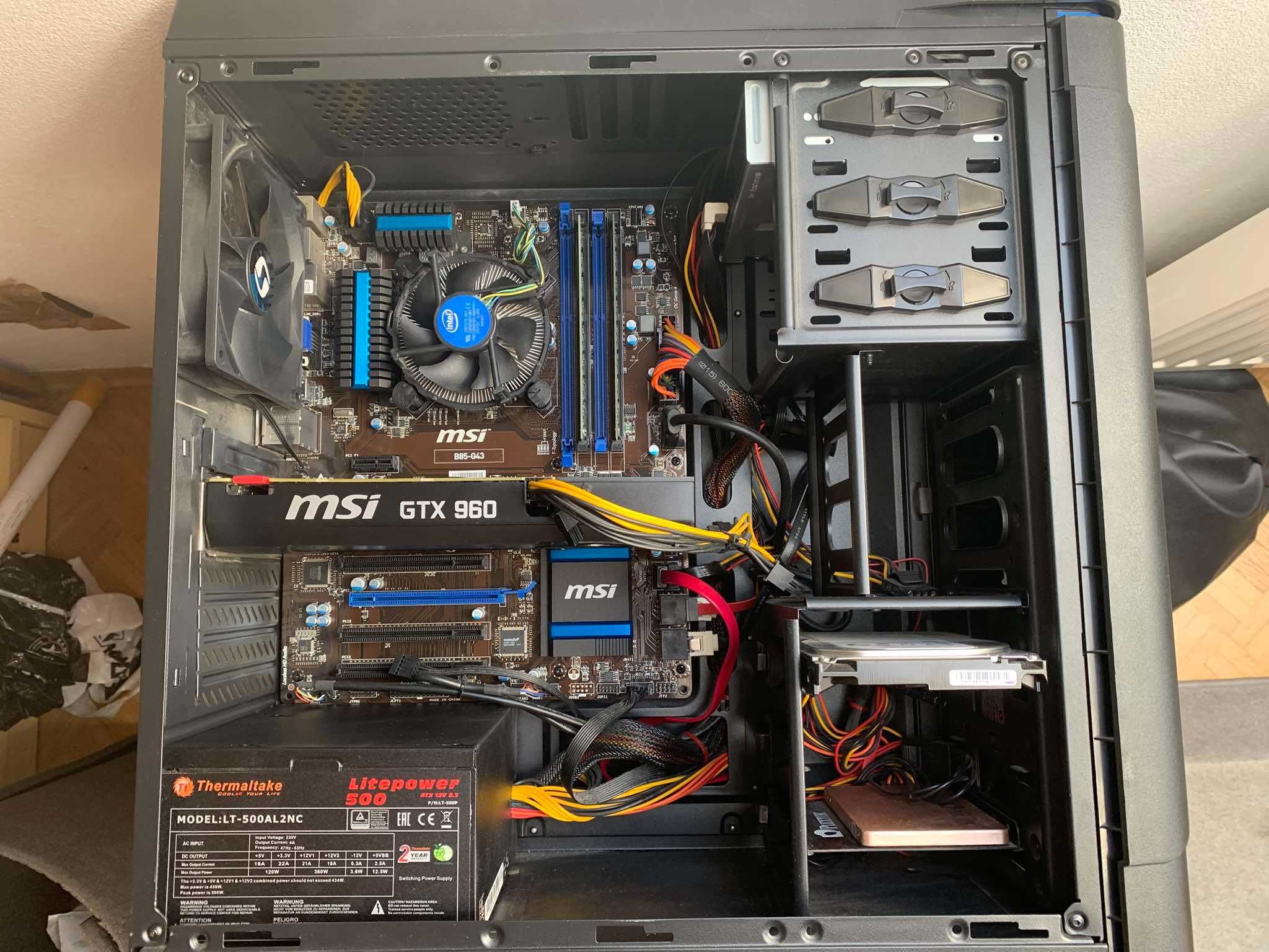 Komputer stacjonarny i5-4460/GTX 960/16GB/1TB+256GB+128GB/B85-G43