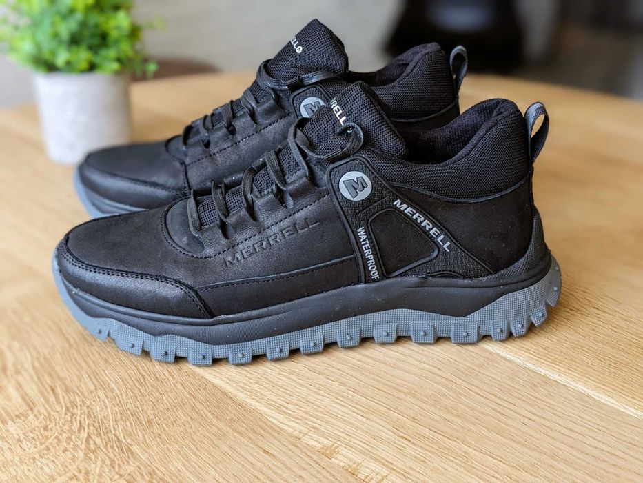Чоловічі зимові кросівки Merrell Шкіра кроссовки мужские зимние кожа
