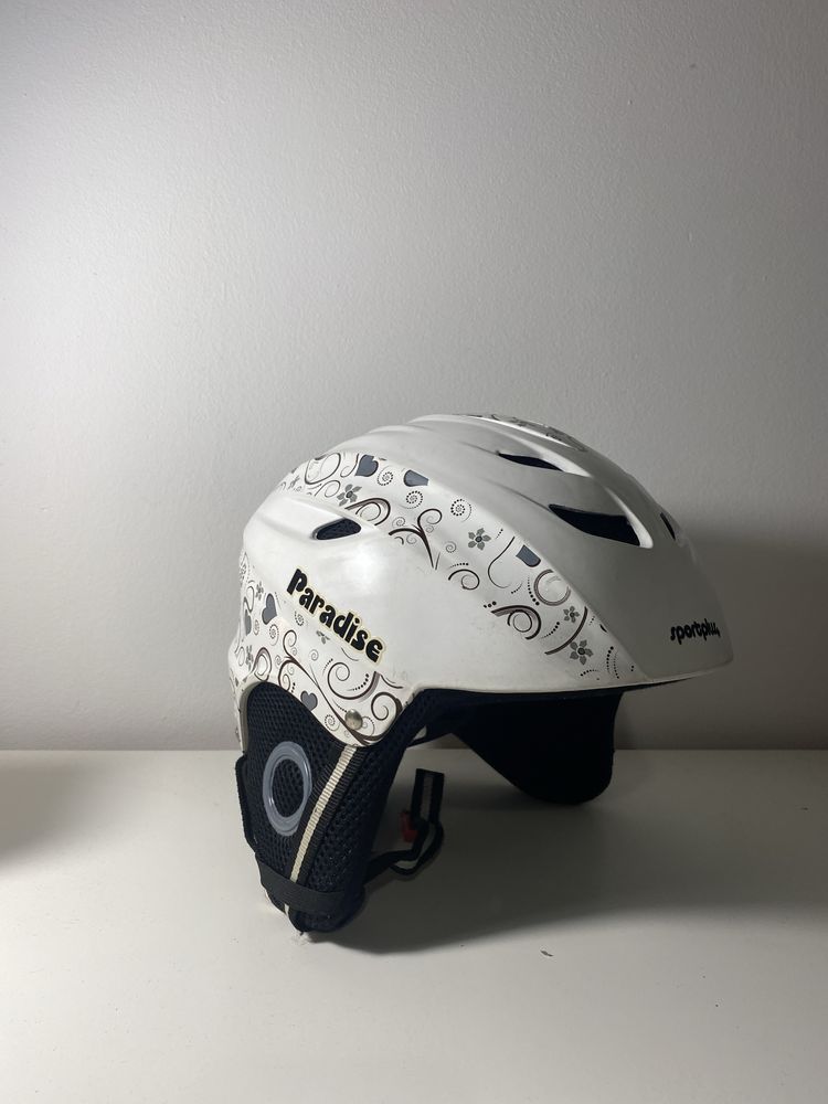 Kask narciarski dla dziewczynki rozmiar xs 48 - 52cm regulowany