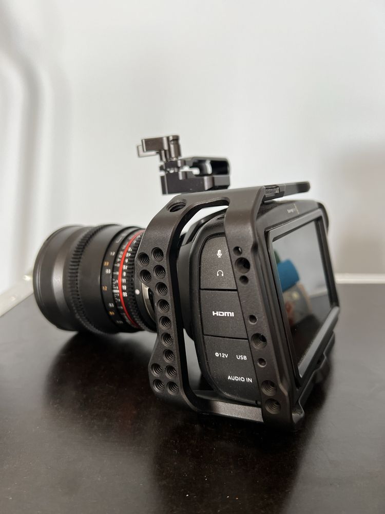 BMPCC 4k + Samyang 16mm T2.2 VDSLR - ZESTAW