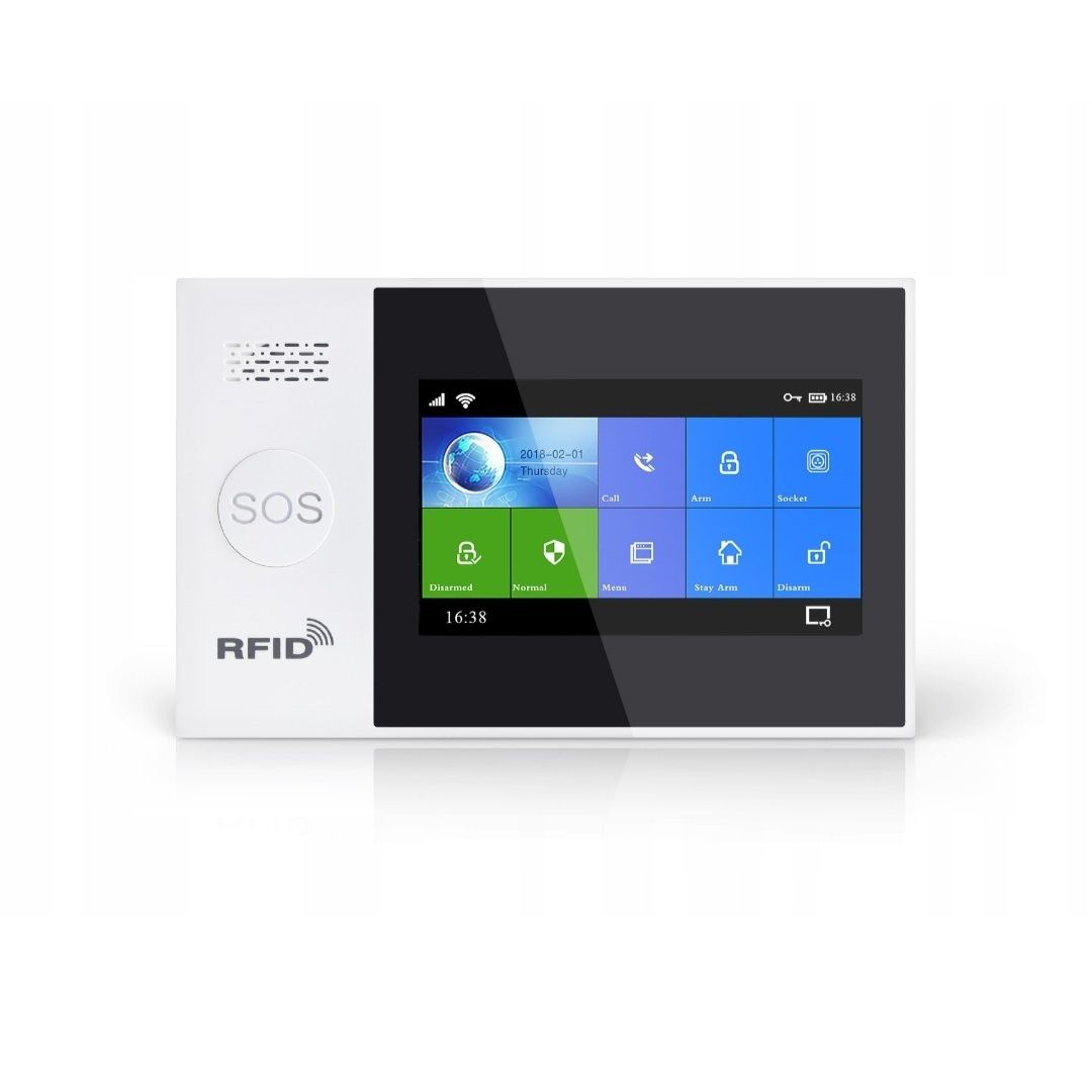 Bezprzewodowy Alarm z LCD GSM WiFi SMS TUYA Polski
