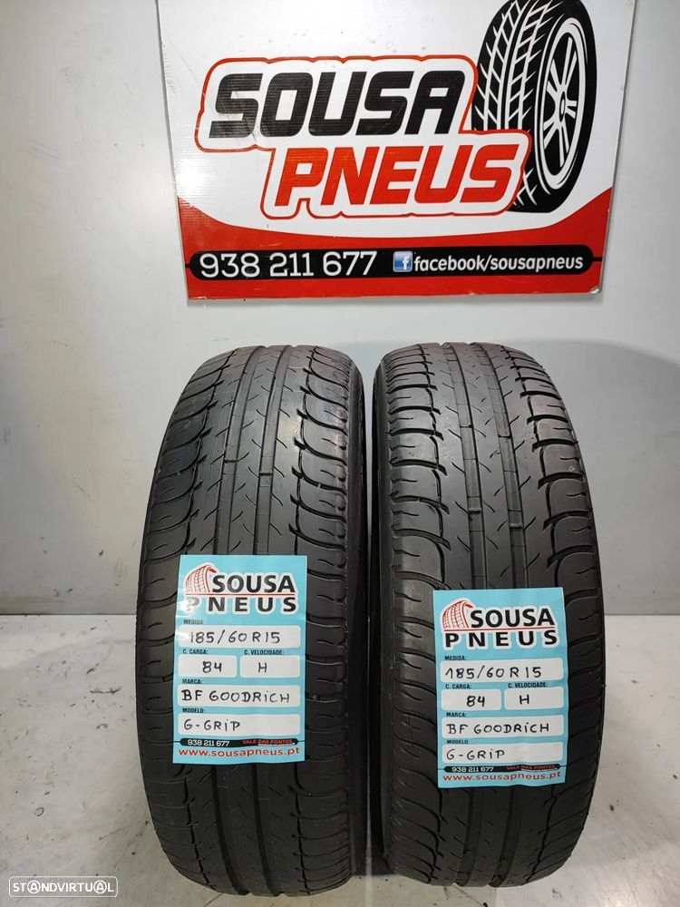 2 pneus semi novos 185-60r15 bf goodrich