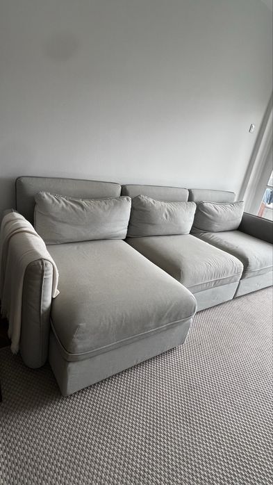 Sofá modular cinza - modelo VALLENTUNA do IKEA
