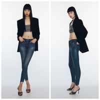 ZARA 38r ciemnoniebieski jeansy skinny