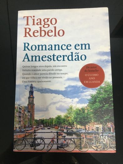 Vendo livro "Romance em Amesterdão" de Tiago Rebelo