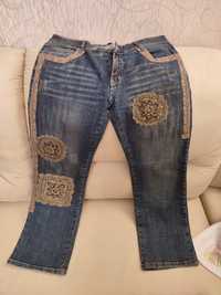 Укорочені джинси брюки штани