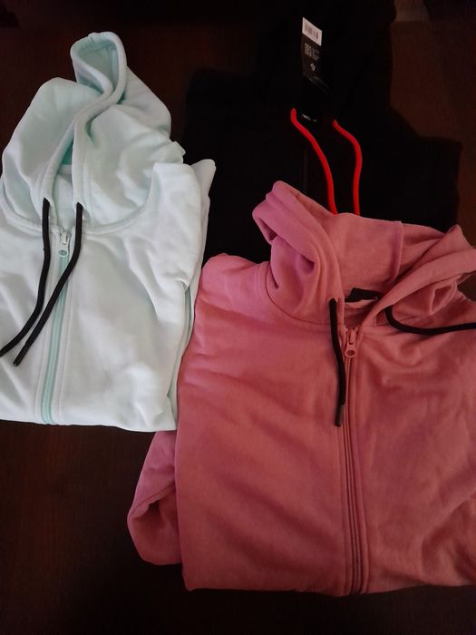 BLUZA rozpinana dresowa z kapturem