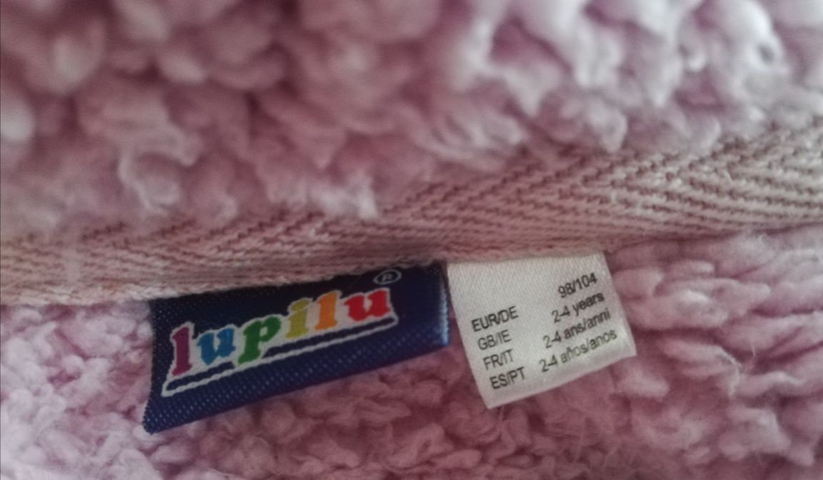 Bluza ciepła na futerku Lupilu unicorn 98/104