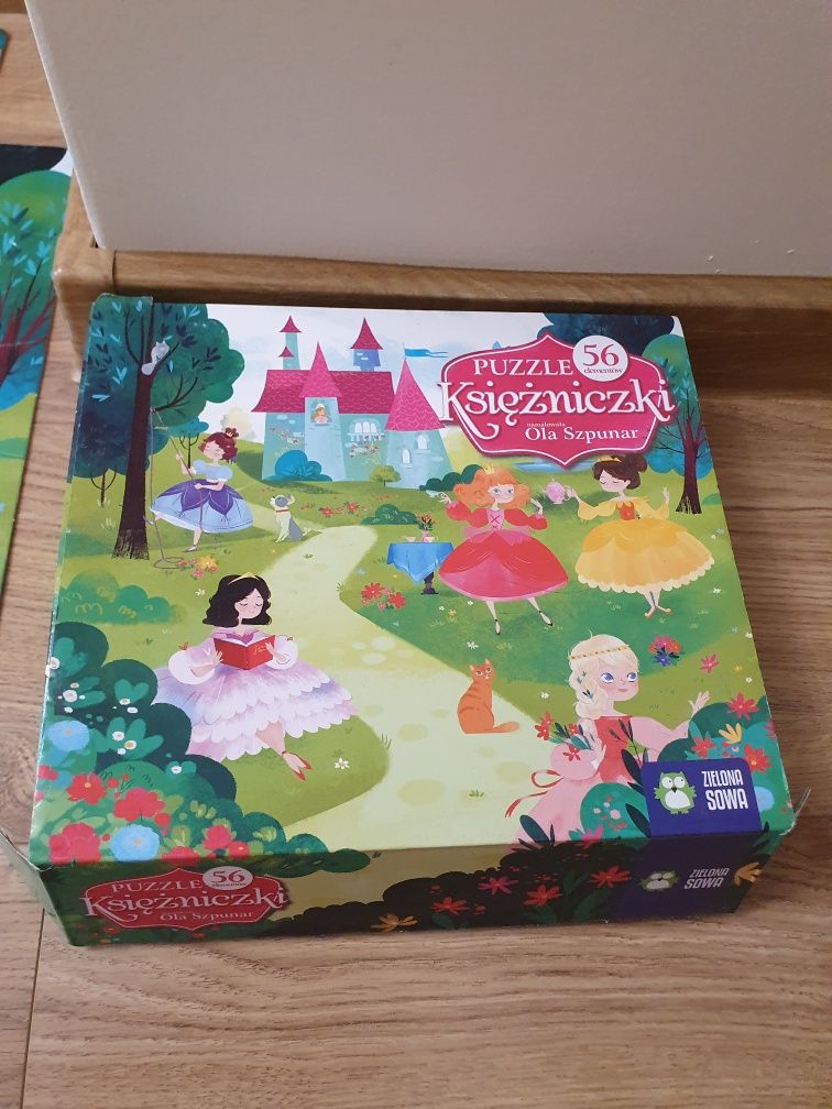Puzzle Księżniczki Zielona Sowa 56 elementów