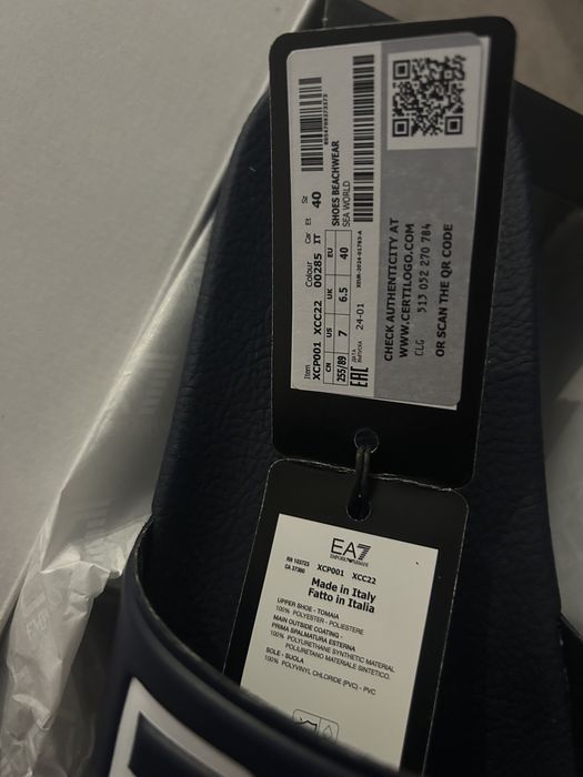 Чоловічі шльопанці Emporio Armani,40,45