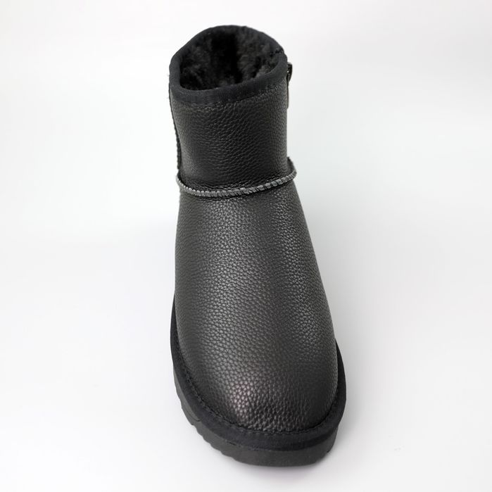 Угги мужские чёрные на молнии 8854