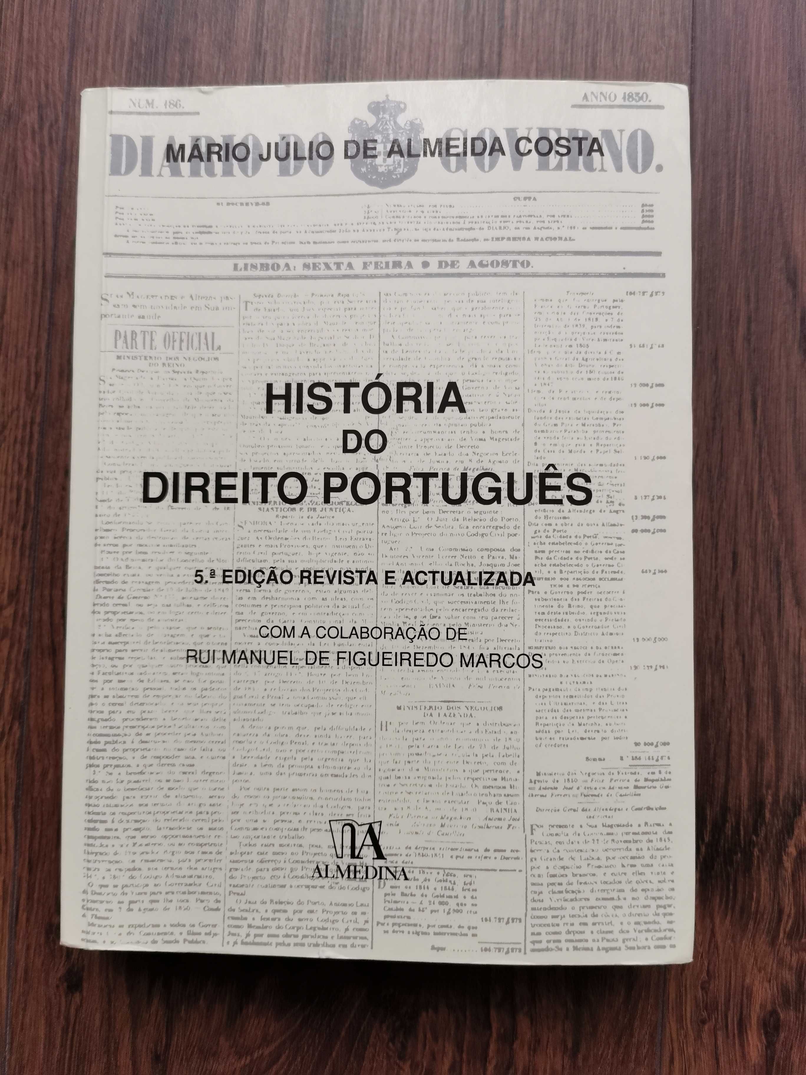 Livro História do Direito Português