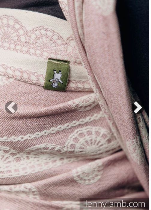 Lennylamb żakardowa chusta pudrowa koronka