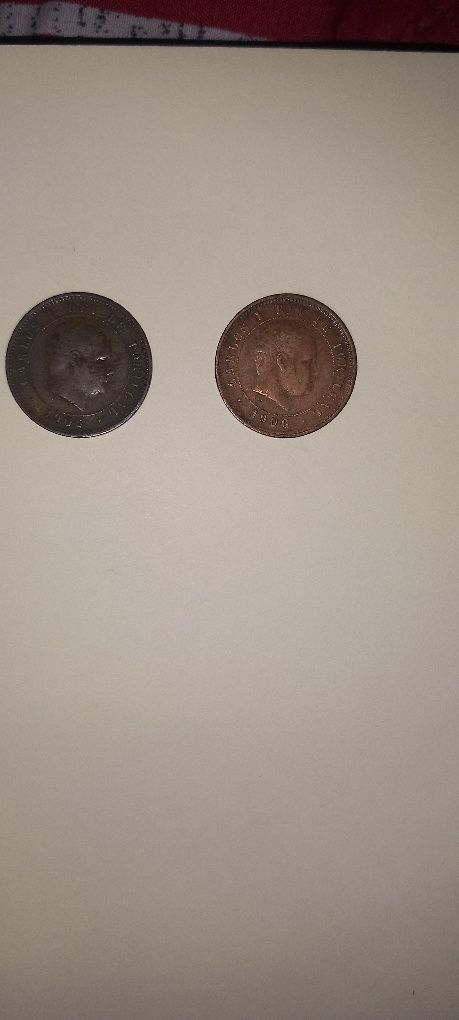 Moedas antigas de 5 Reis
