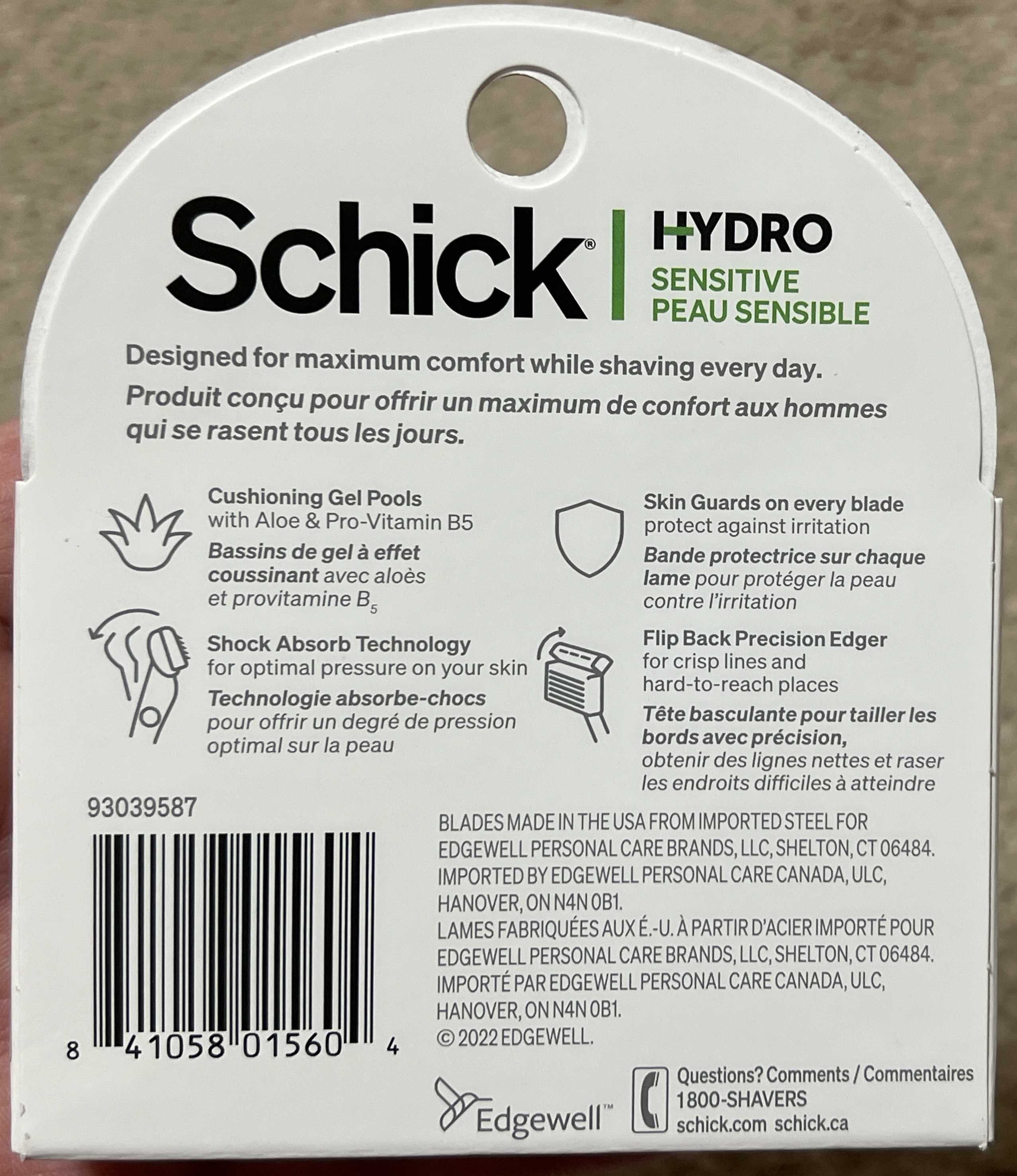 Картриджи 6шт Schick Hydro 5 Sensitive США, Barbasol 6 лезвия, лосьон