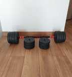 HANTLE REGULOWANE BITUMICZNE 2x10kg 20kg + sztanga łączona *nowe*