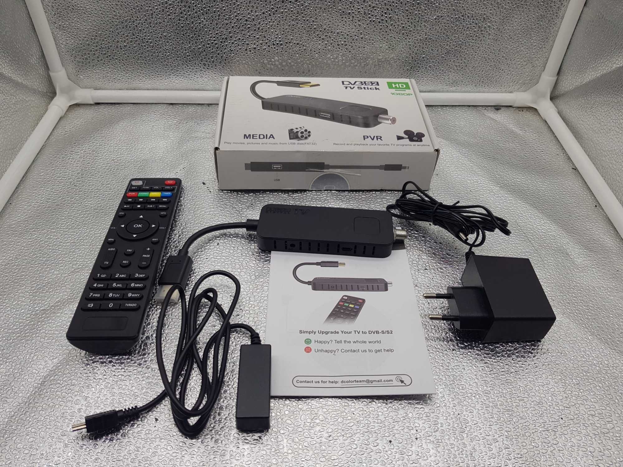 Dekoder TV Stick  Mini Tuner dvb-t2 hevc H.265 Telewizja naziemna