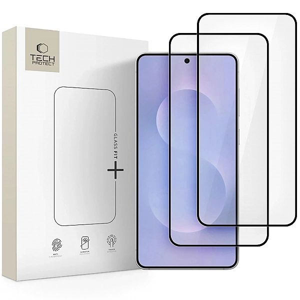 Szkło hartowane Tech-Protect Glass Fit+ 2-pack na Samsung Galaxy S25 E