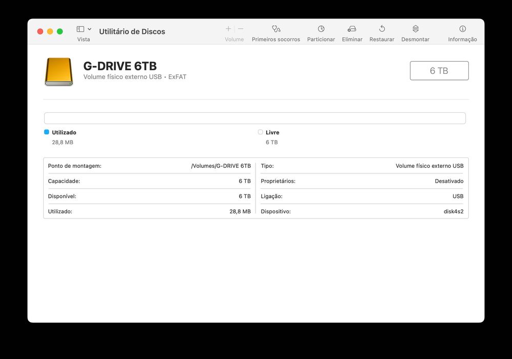 Disco Externo Sandisk Professional G-DRIVE 6TB