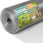 Amagabeli 1 m x 20 m siatka druciana 12,7 mm, ocynkowana, zgrzewana