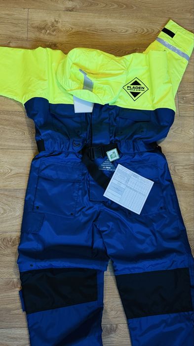 Kombinezon wypornościowy Fladen 845 50N, niebiesko-żółty