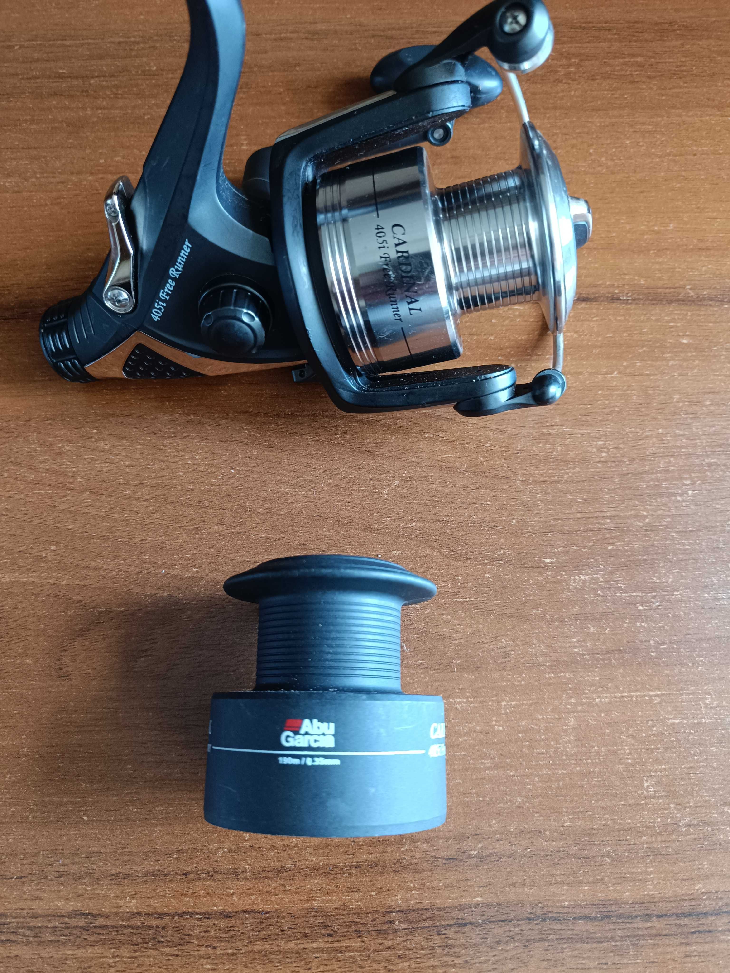Катушка Abu Garcia Cardinal 405i FREE RUNNER с байтранером.