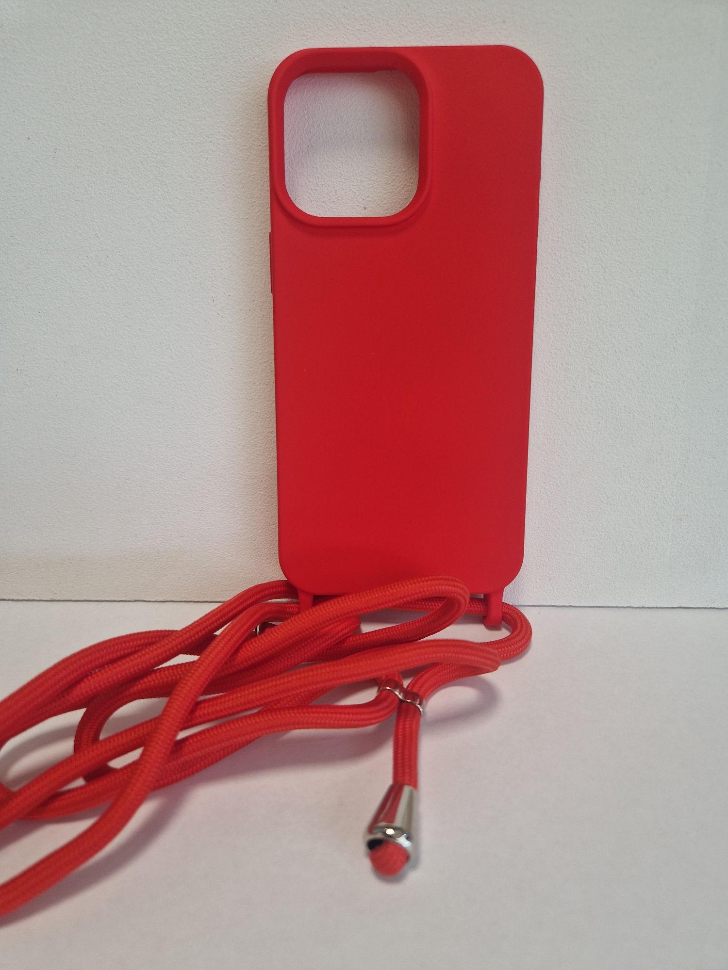 Strap Silicone Case do Iphone 15 Pro Max wzór 1 czerwony
