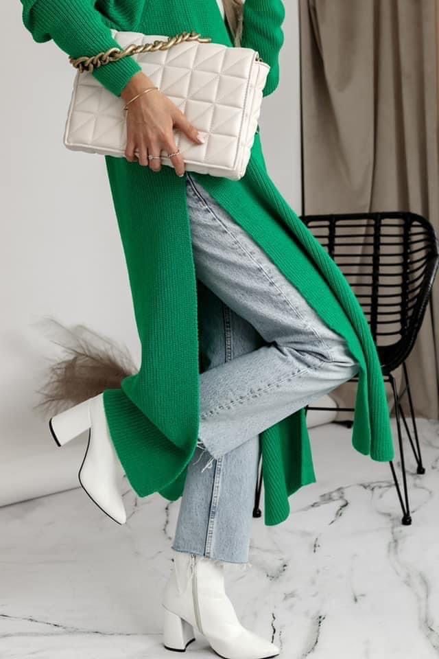 Zielony kardigan ‚Loci Style’