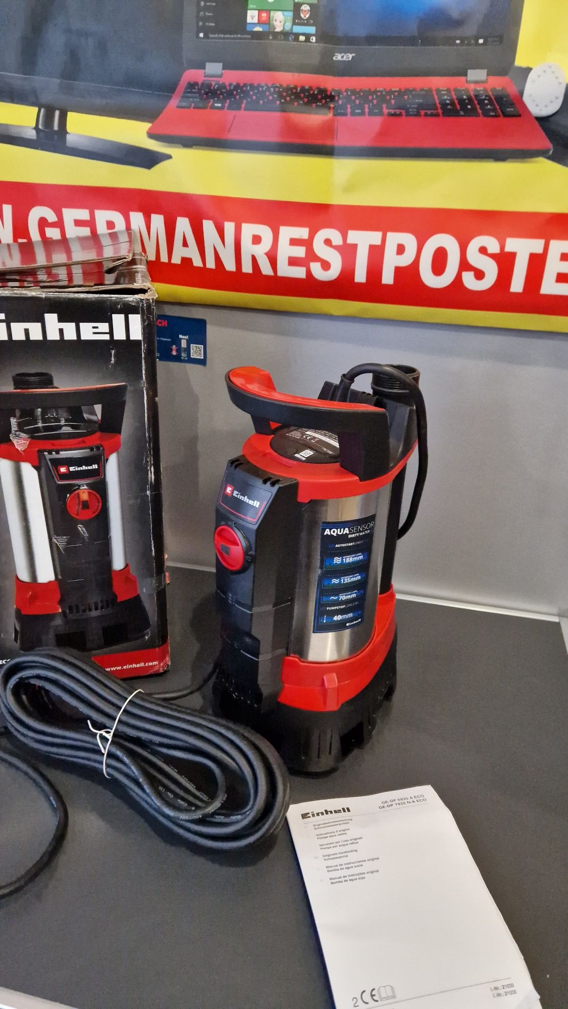 Насос для брудної води Einhell GE-DP 7935 N-A ECO
 Насос для брудної в