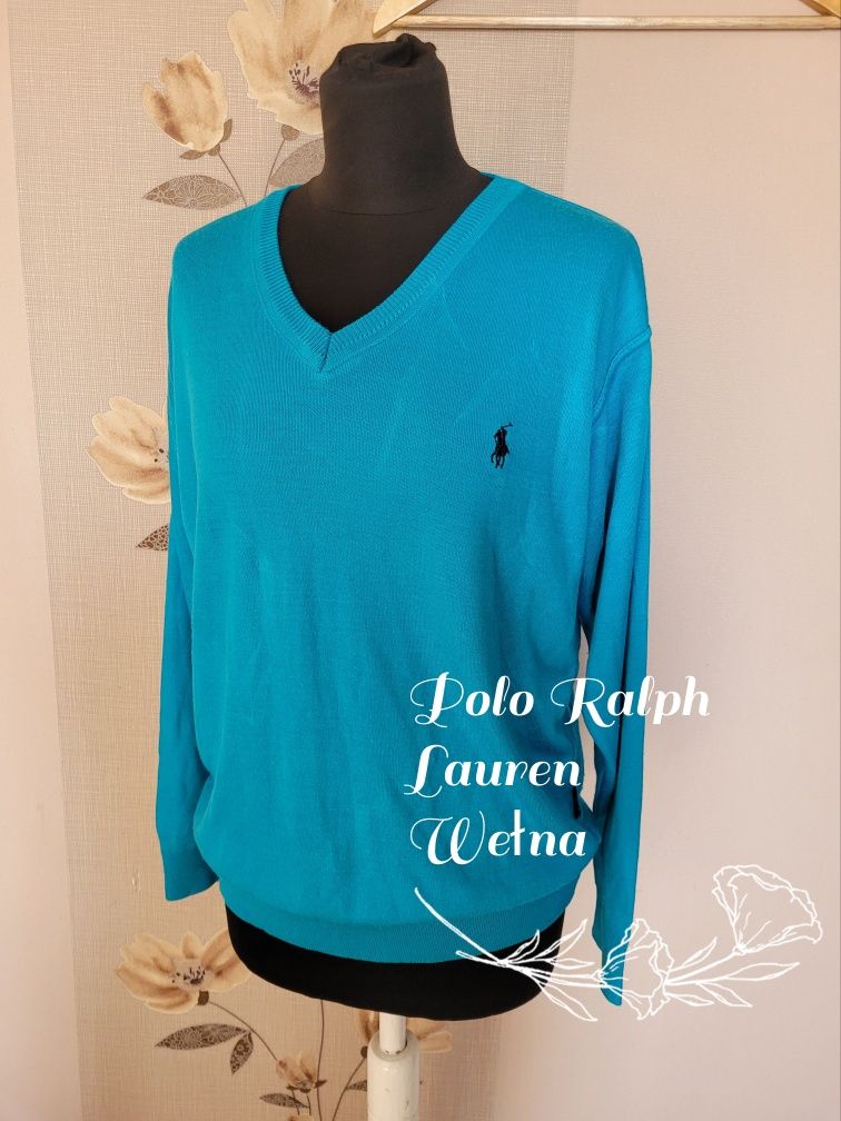 Cienki wiosenny sweter polo Ralph Lauren