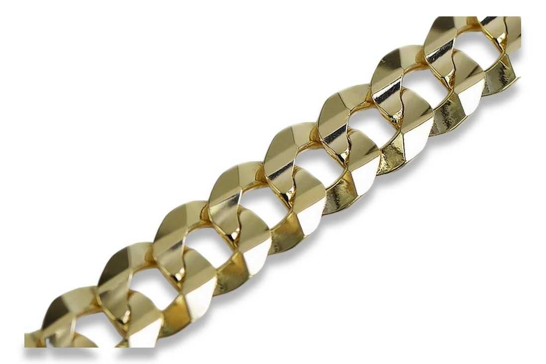 Złota bransoletka 14k 585 Pancerka Excellent! cb099y NEW! 8mm Wrocław