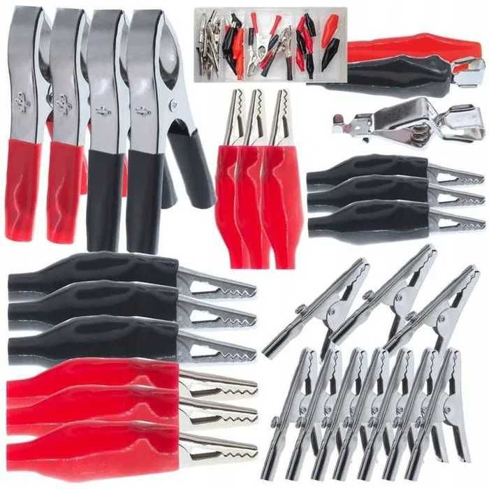 Набір із 28 затискачів у формі крокодила. Зажимы "крокодилы"