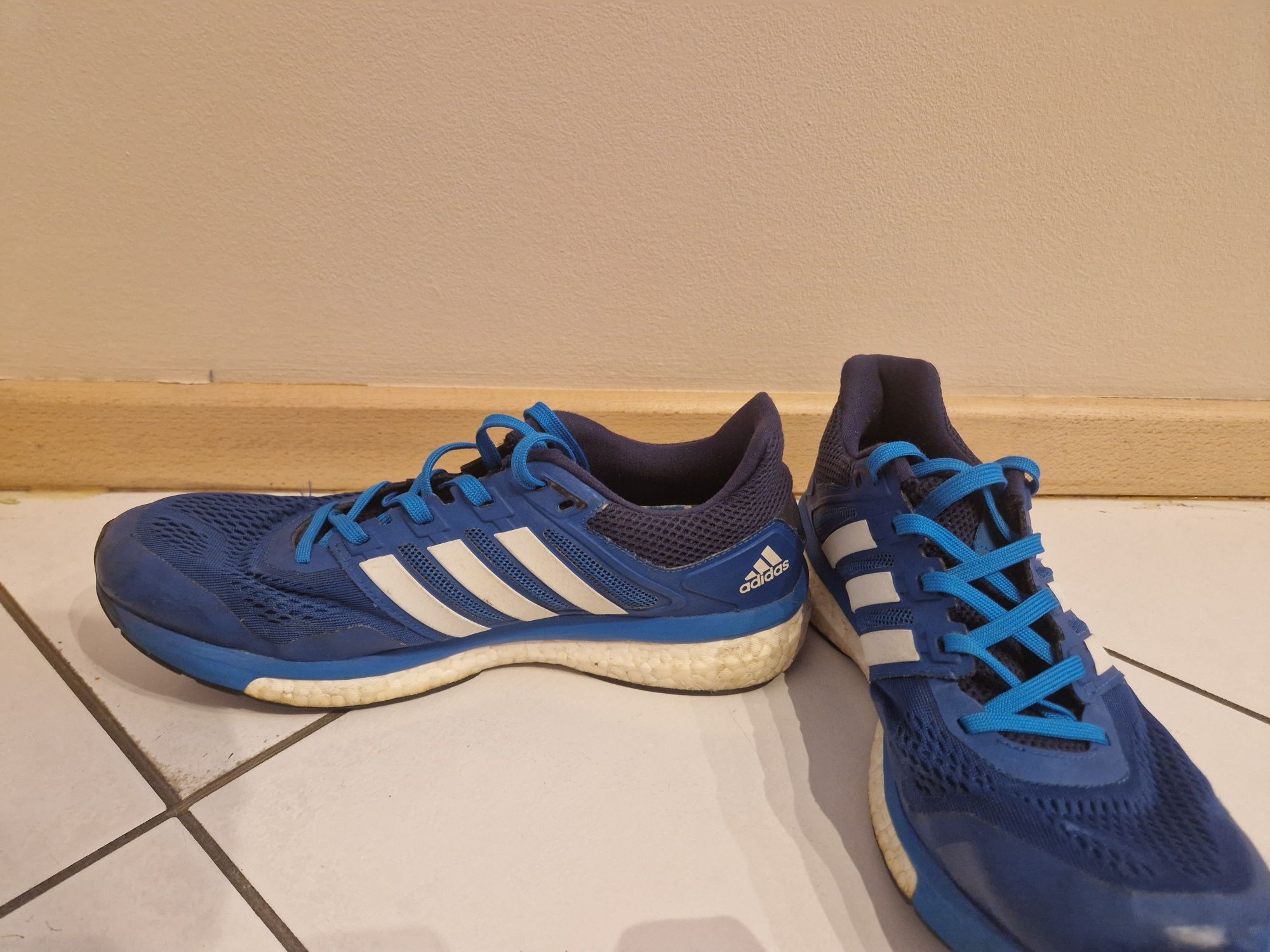 Adidas boost supernova glide buty do biegania niebieskie granatowe na
