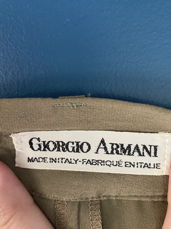 Spodnico spodnie Armani, kolor khaki