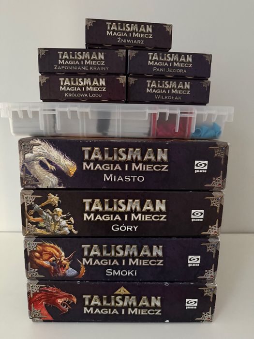 Talisman Magia i Miecz + Miasto Góry Smoki małe dodatki Warszawa