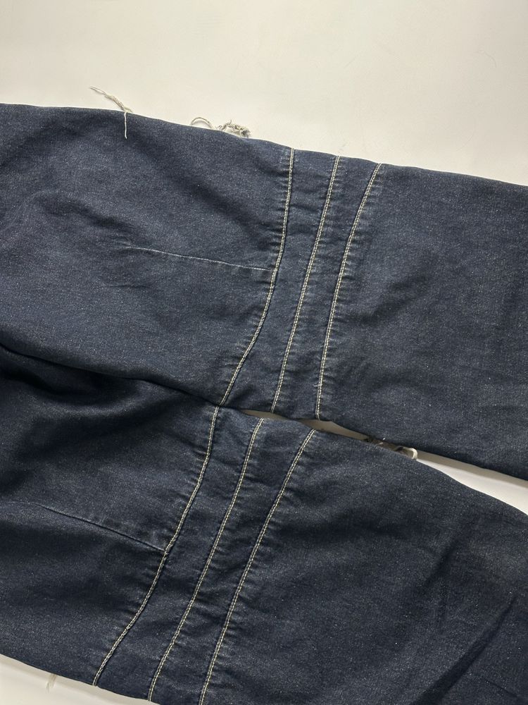 Джинсы рваные opium archive custom distressed синие кастом сині джинси